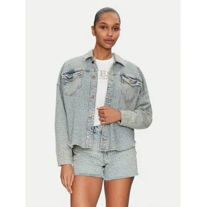Zdjęcie Guess Kurtka jeansowa W5GN90 D5LQ2 Niebieski Regular Fit