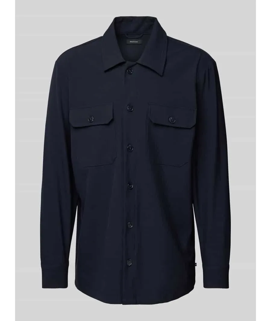 obrazek 1 Kurtka koszulowa o kroju regular fit z kieszeniami z patką na piersi model ‘Damo’