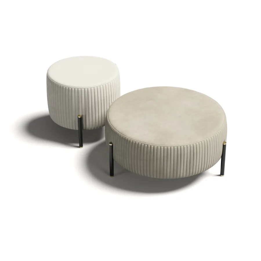 obrazek 2 Ekskluzywna włoska duża pufa do salonu lub sypialni