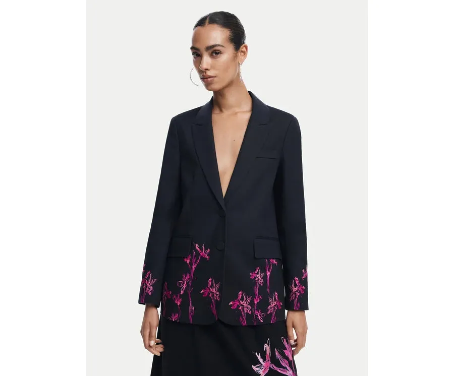 obrazek 1 Desigual Marynarka 25SWEWX1 Czarny Regular Fit