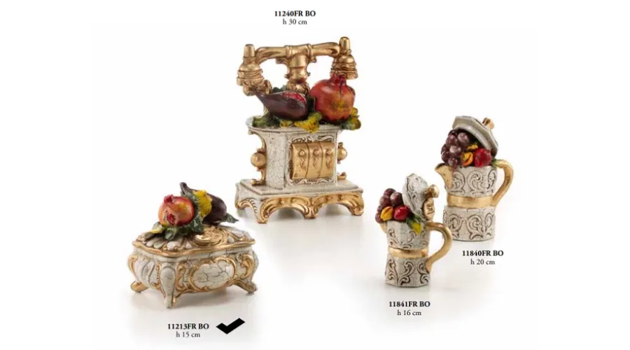 obrazek 1 Szkatułka z owocami - ceramiczna ozdoba - Valle d'oro Patchi