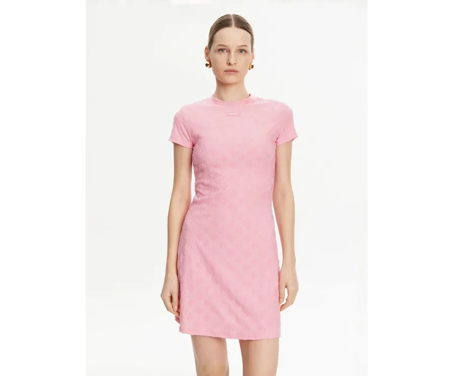 obrazek 1 Guess Sukienka codzienna V5GK07 KCT02 Różowy Regular Fit