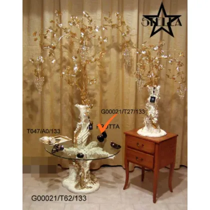 Picture Decorative ceramic table vine with a lamp for 3 bulbs
