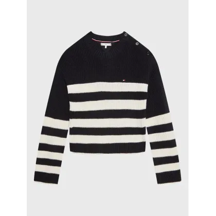 Zdjęcie Tommy Hilfiger Sweter Nautical KG0KG07078 D Granatowy Regular Fit