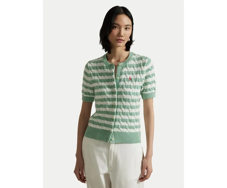 obrazek 1 Polo Ralph Lauren Kardigan 211965757001 Zielony Slim Fit