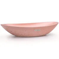 Picture Beautiful 60 cm ORION BASIC washbasin – very light brick red, without decor, without varnish