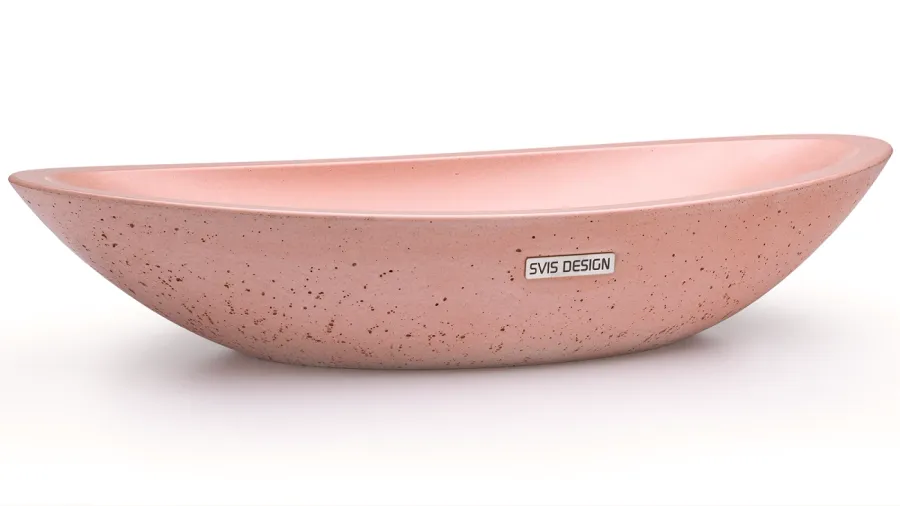 obrazek 1 Piękna umywalka 60 cm ORION BASIC – bardzo jasny ceglasty, bez dekoru, bez lakieru