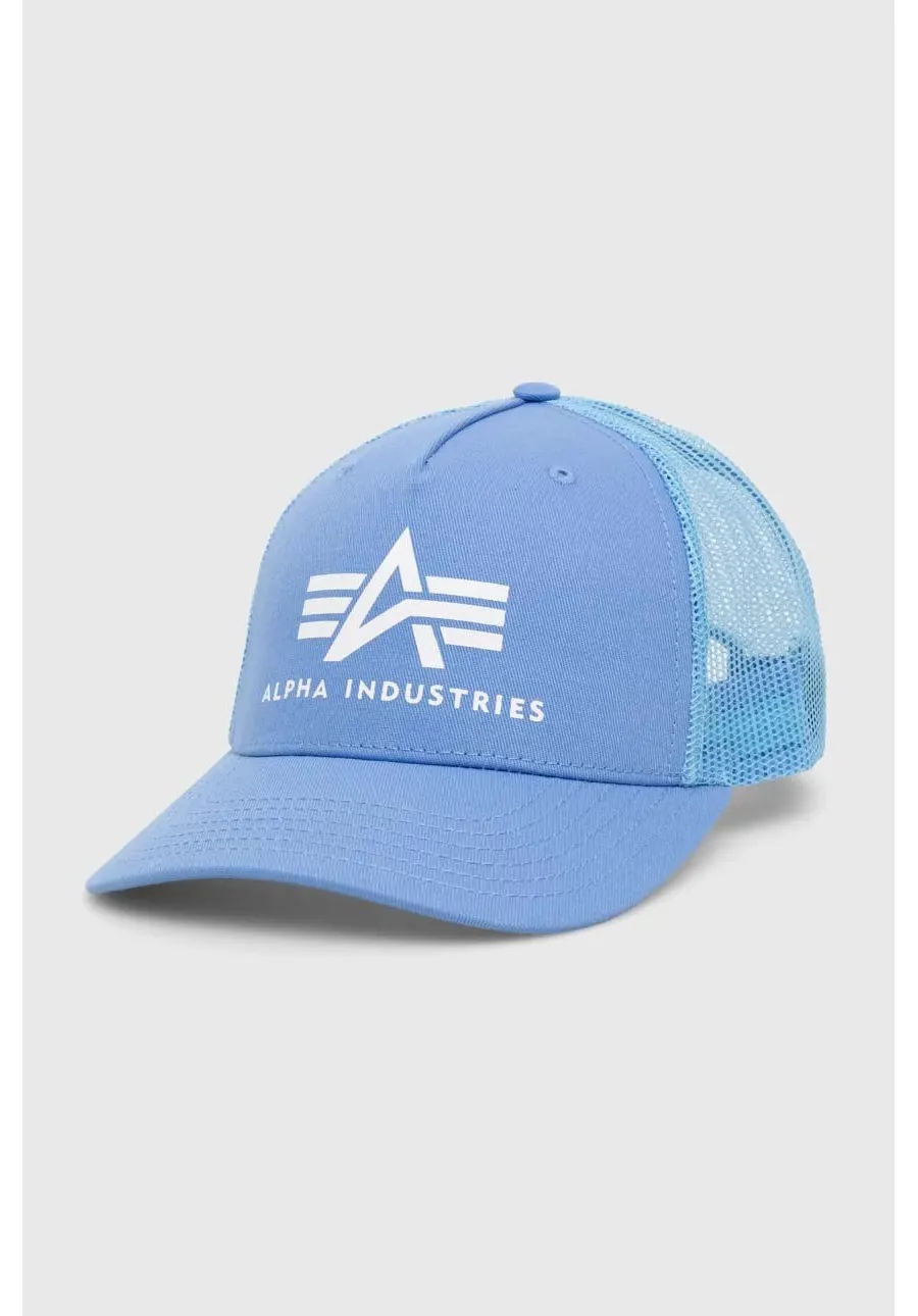 obrazek 1 Alpha Industries czapka z daszkiem kolor niebieski z nadrukiem