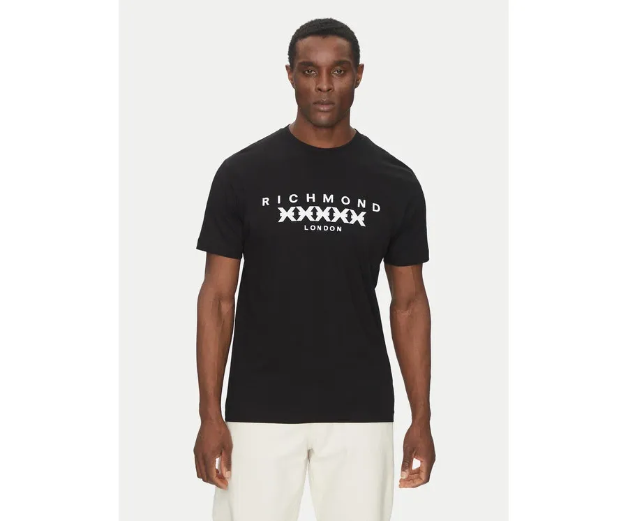obrazek 1 Richmond X T-Shirt UMP25004TS Czarny Regular Fit