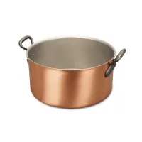 Picture 9-liter kettle with a diameter of 28 cm from copper and stainless steel