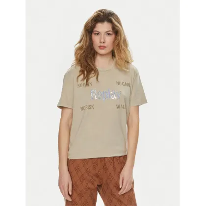 Zdjęcie Replay T-Shirt W3072A.000.22658M Beżowy Regular Fit REPLAY