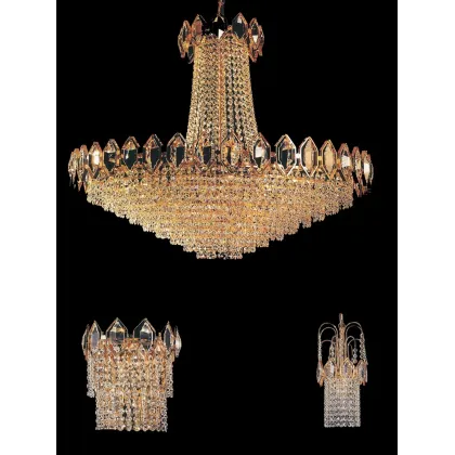 Zdjęcie Szklana lampa ścienna do luksusowego wnętrza