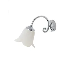 Zdjęcie Naścienna zdobiona lampa z abażurem w kształcie tulipana - Stilhaus