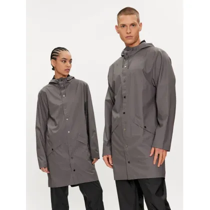 Zdjęcie Rains Kurtka przeciwdeszczowa Long Jacket W3 12020 Szary Regular Fit