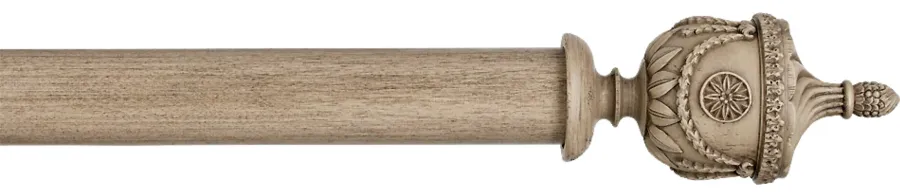 obrazek 1 Apartamentowy karnisz z naturalnego drewna - 45 mm Byron & Byron ( komplet )