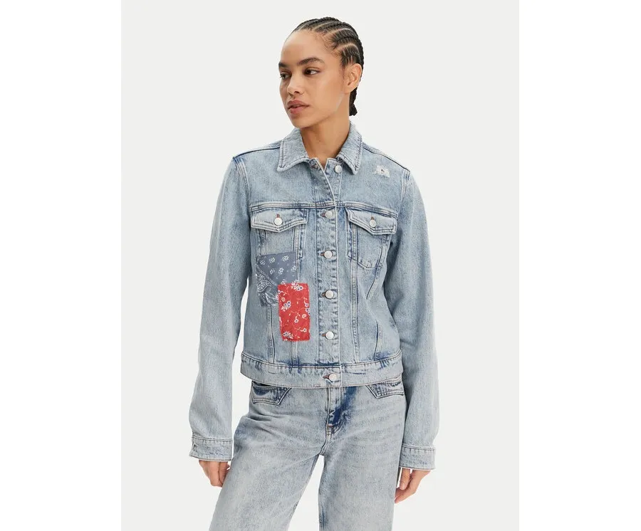 obrazek 1 Tommy Jeans Kurtka jeansowa Classic DW0DW20116 Niebieski Regular Fit