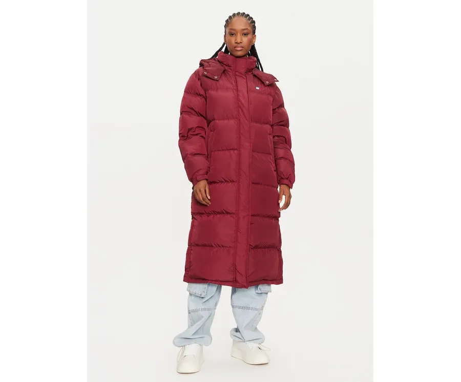 obrazek 1 Tommy Jeans Kurtka puchowa Alaska DW0DW18860 Bordowy Regular Fit