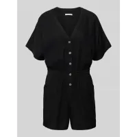 Zdjęcie Kombinezon z mieszanki wiskozy i lnu z listwą guzikową