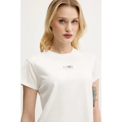 Zdjęcie MM6 Maison Margiela t-shirt bawełniany damski kolor biały S52GC0327.S24312