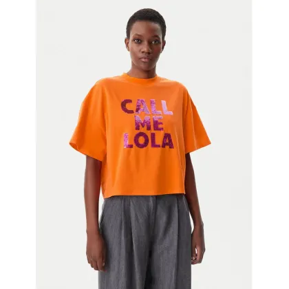 Zdjęcie LOLA CASADEMUNT T-Shirt LS2515054 Pomarańczowy Relaxed Fit