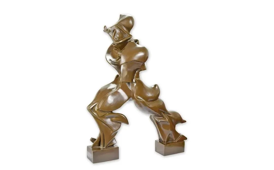 obrazek 1 Oryginalna rzeźba unikalnych form ciągłości w przestrzeni wykonana z brązu