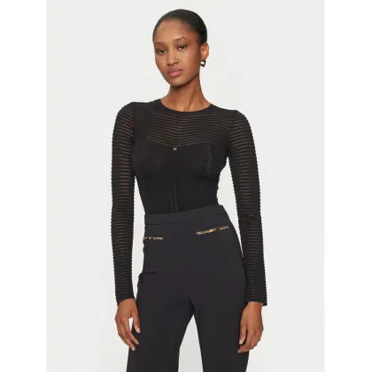 Zdjęcie Elisabetta Franchi Body BK-64B-46E2 Czarny Slim Fit