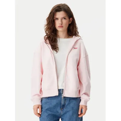 Zdjęcie Tommy Jeans Bluza Script Logo DW0DW20303 Różowy Boxy Fit