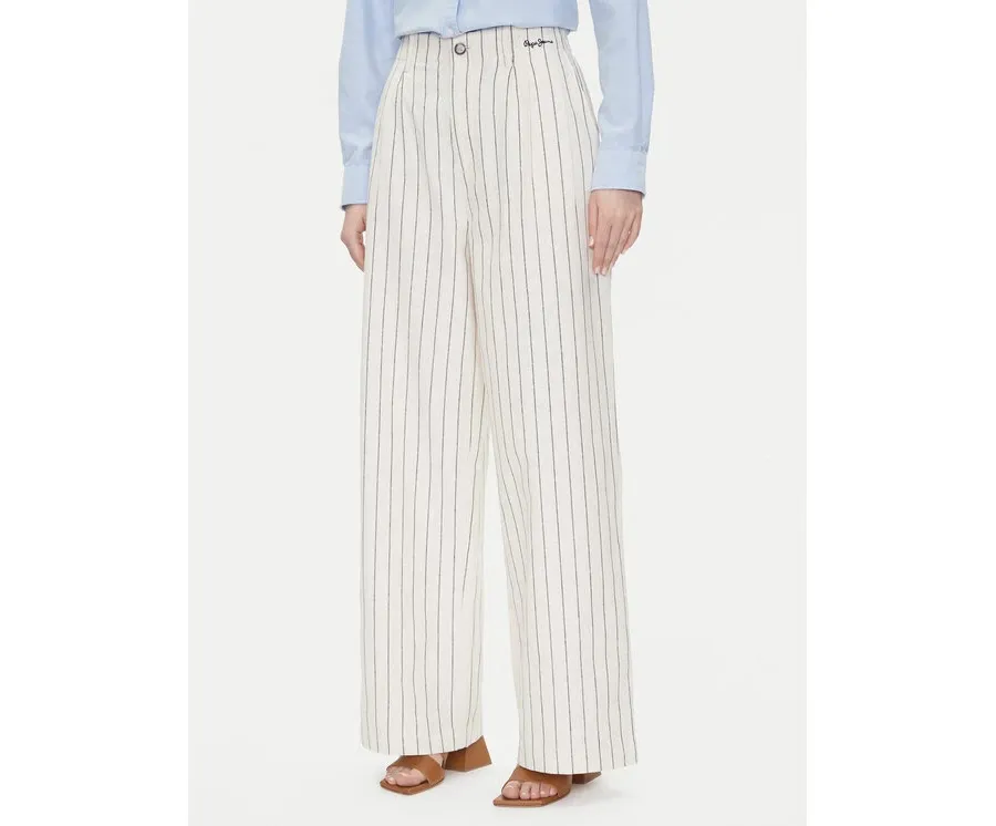 obrazek 1 Pepe Jeans Spodnie materiałowe Herly PL211806 Beżowy Wide Leg