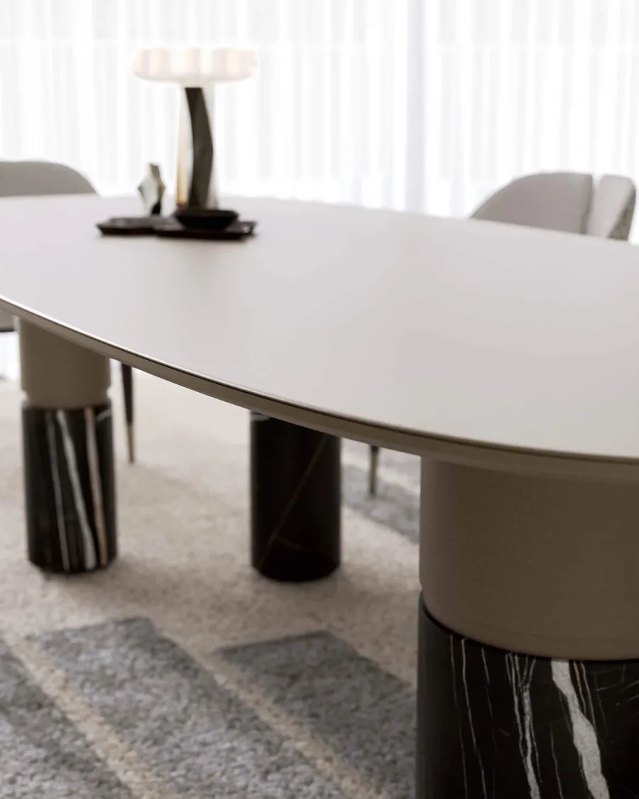 obrazek 10 Włoski modernistyczny stół owalny - do jadalni