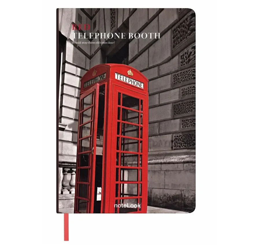obrazek 4 Idealny na prezent -dzienniczek w linię z serii Red Telephone Booth