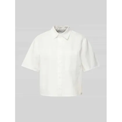 Zdjęcie Bluzka koszulowa krótka z kieszenią na piersi