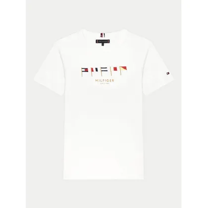 Zdjęcie Tommy Hilfiger T-Shirt Multiflag KB0KB09532 D Biały Regular Fit