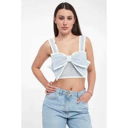 Zdjęcie Top damski z dzianiny ELISABETTA FRANCHI Elisabetta Franchi