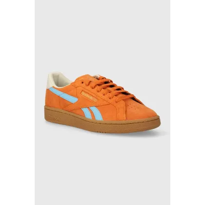 Zdjęcie Reebok Classic sneakersy zamszowe Club C Grounds Uk kolor pomarańczowy 100074846
