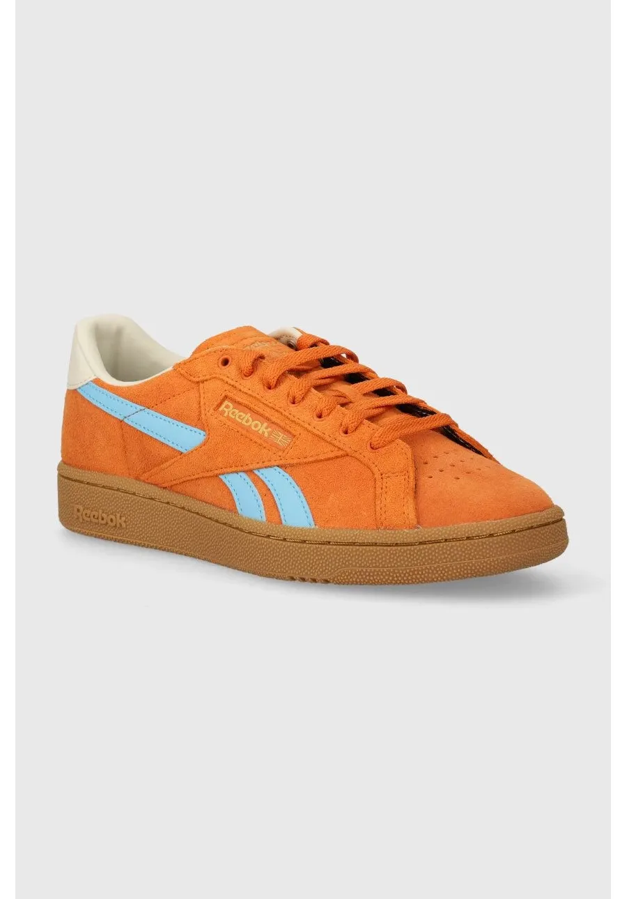 obrazek 1 Reebok Classic sneakersy zamszowe Club C Grounds Uk kolor pomarańczowy 100074846