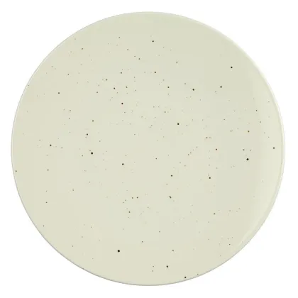 Zdjęcie Płaski porcelanowy talerz 28 cm w kolorze szampana - Seltmann Weiden