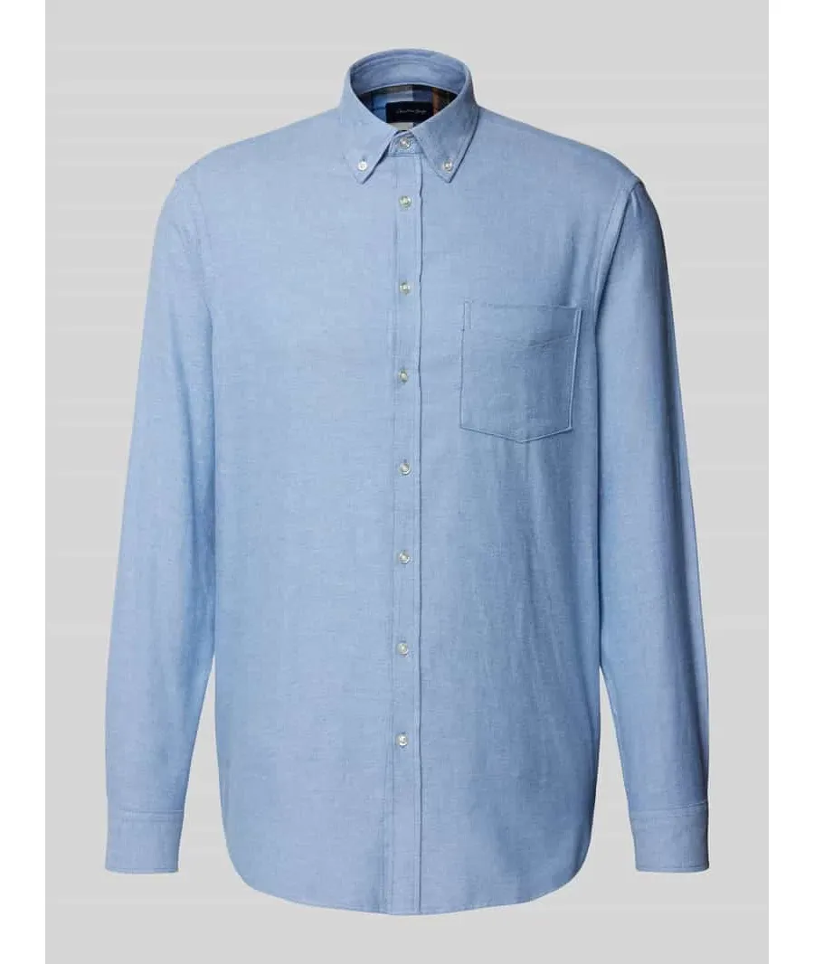 obrazek 1 Koszula casualowa o kroju regular fit z kołnierzykiem typu button down