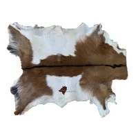 Picture Innovative carpet made of natural leather - 82x65 cm