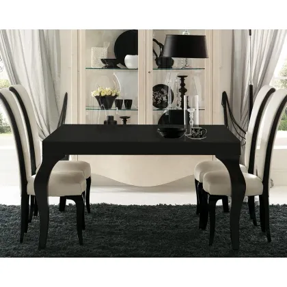 Zdjęcie Rozkładany kwadratowy drewniany stół z wykończeniem i strukturą w stylu vintage 138/188x138cm - Avenanti