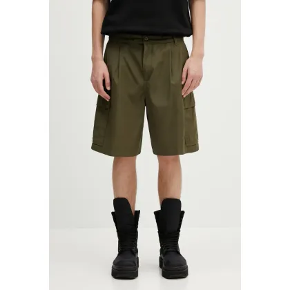 Zdjęcie Carhartt WIP szorty bawełniane Cole Cargo Short kolor zielony gładkie I030478.4102
