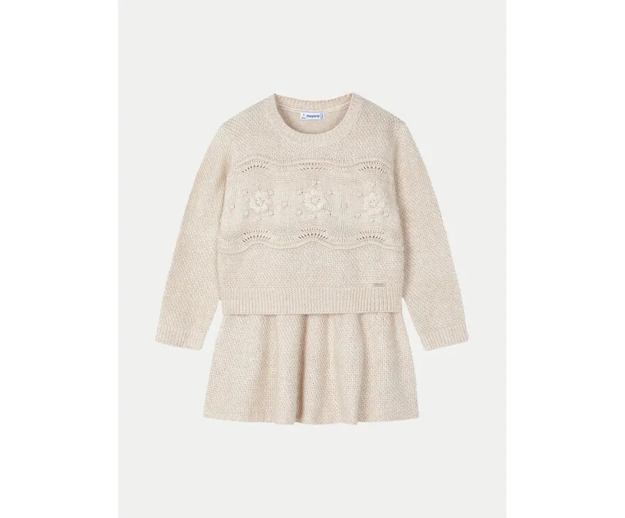 obrazek 1 Mayoral Komplet dziecięcy 4935 Beżowy Regular Fit