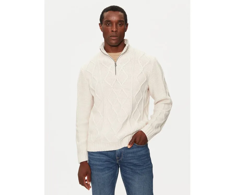 obrazek 1 Guess Sweter M4BR49 Z3IN0 Beżowy Regular Fit