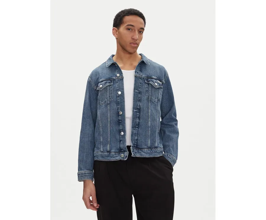 obrazek 1 Calvin Klein Jeans Kurtka jeansowa J30J327588 Niebieski Slim Fit