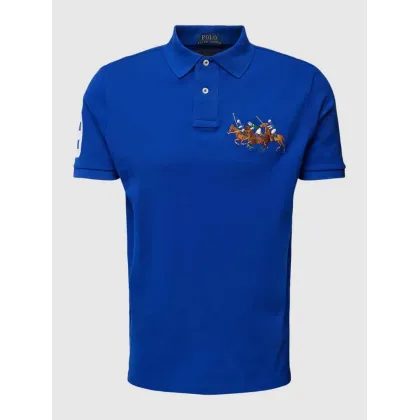 Zdjęcie Koszulka polo o kroju custom slim fit z wyhaftowanym motywem