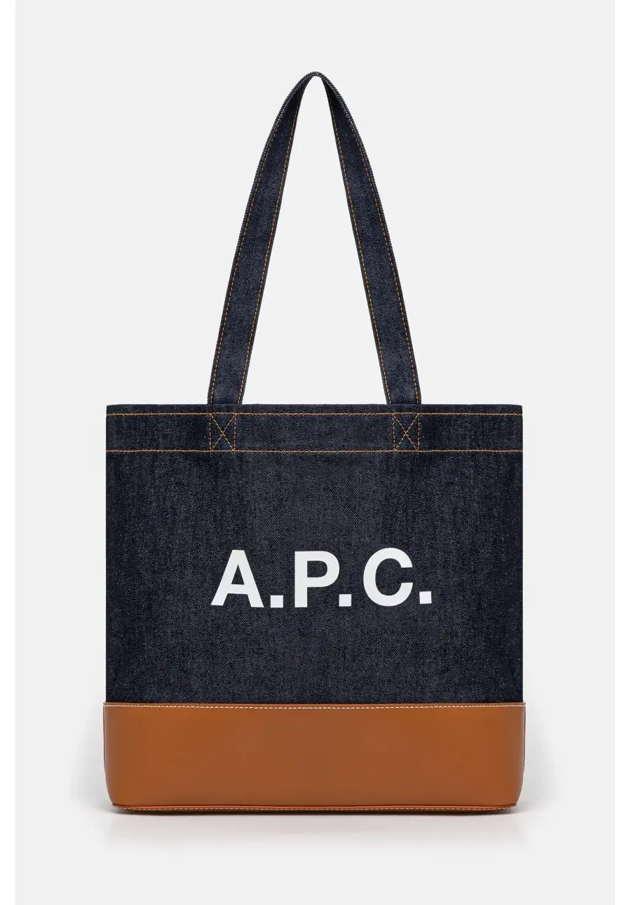 obrazek 1 A.P.C. torebka Tote Axel E W kolor granatowy CODDP.M61917