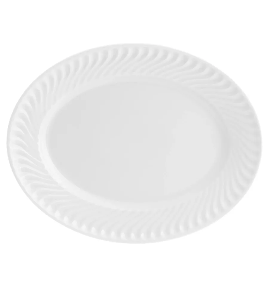 picture 7 A large set of Sagres porcelain dinnerware with a unique wave-like decoration - Vista Alegre