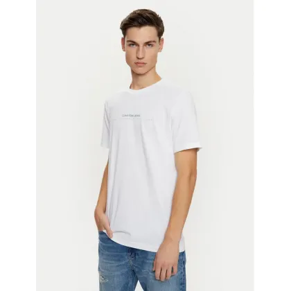 Zdjęcie Calvin Klein Jeans T-Shirt Minimal Logo J30J327075 Biały Regular Fit