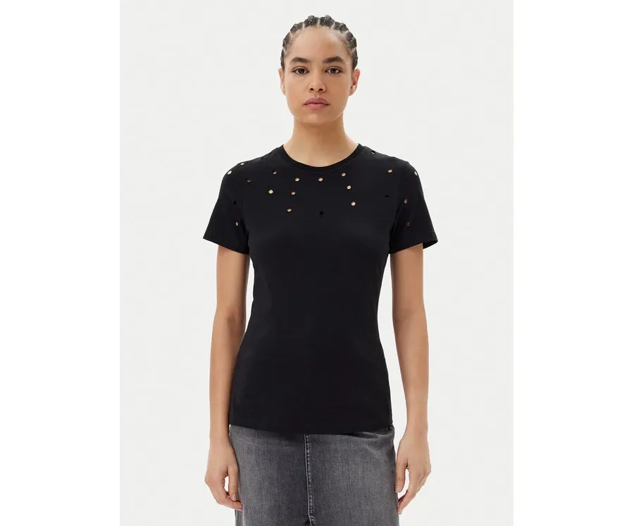 obrazek 1 Silvian Heach T-Shirt GPP25070TS Czarny Regular Fit