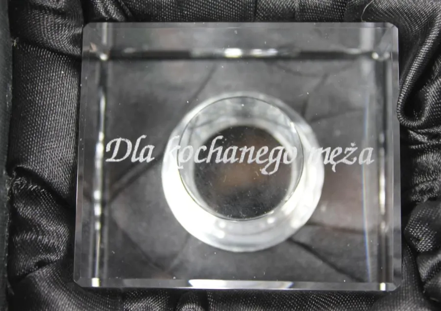 picture 2 Crystal Rectangle Inkwell Laban 
