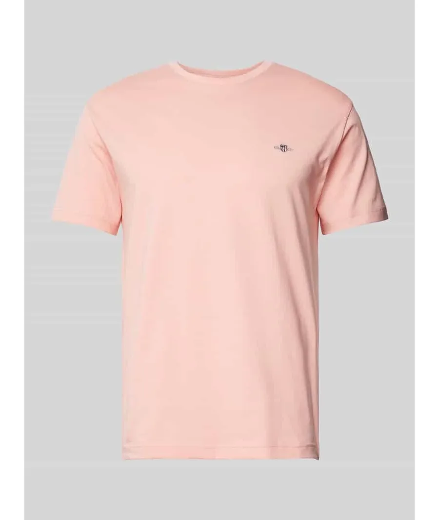 obrazek 1 T-shirt o kroju regular fit z efektem melanżu